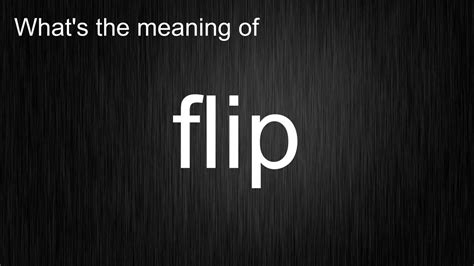 flip 뜻: 뒤집기의 의미와 그 이상의 이야기